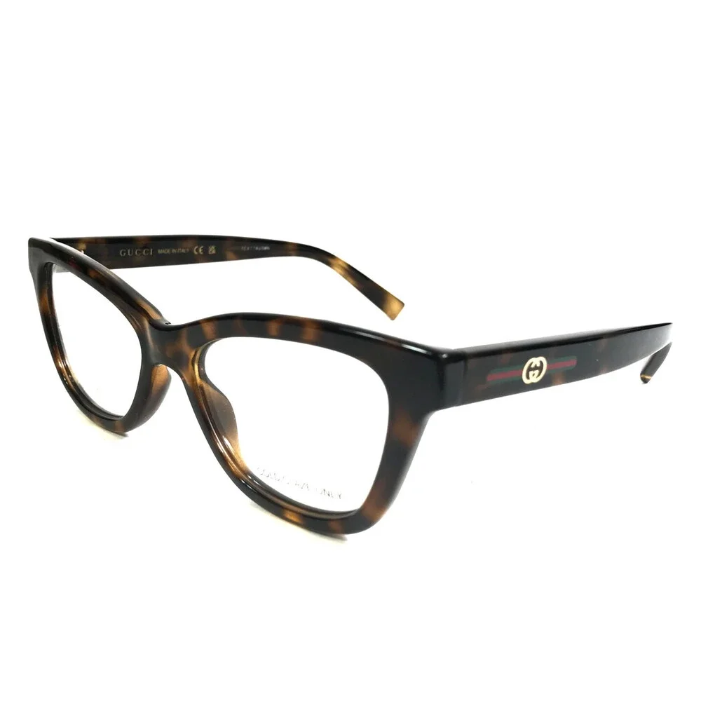 Gucci Eyeglasses Frames GG1983O 002 Tortoise Brown Cat Eye Full Rim 52-17-140 - Picture 6 of 13